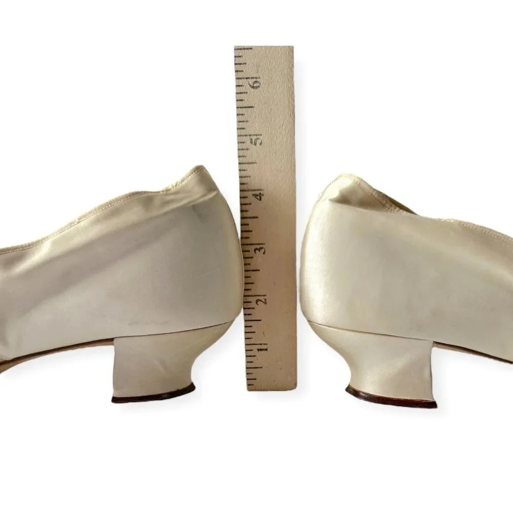 Antique Wedding Shoes by A.J. Cammeyer – Circa 1890s-1920s, Size 6B‎